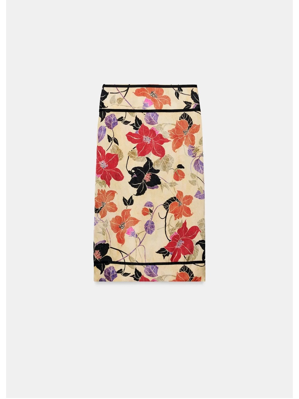 ZARA ZW COLLECTION FLORAL SARONG SKIRT - Picture 3 of 4